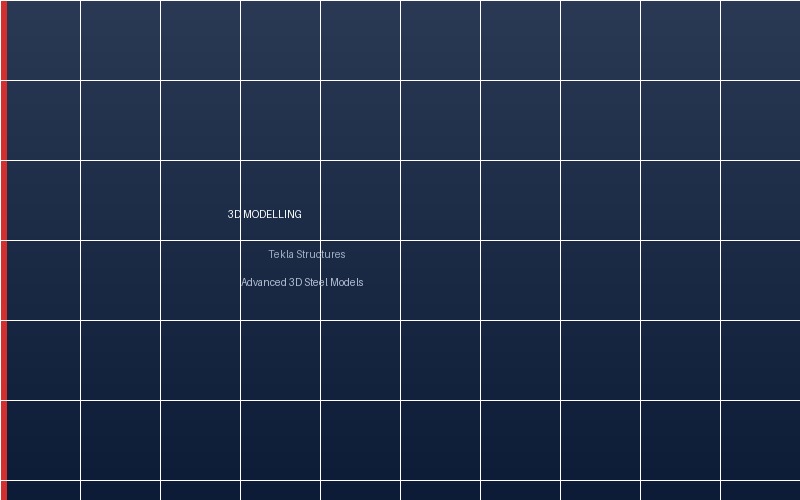 3D Steel Modelling Tekla